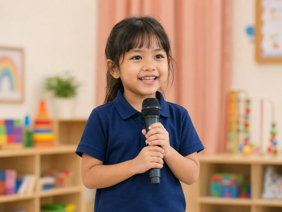 English activity at Rumah Biru Playschool