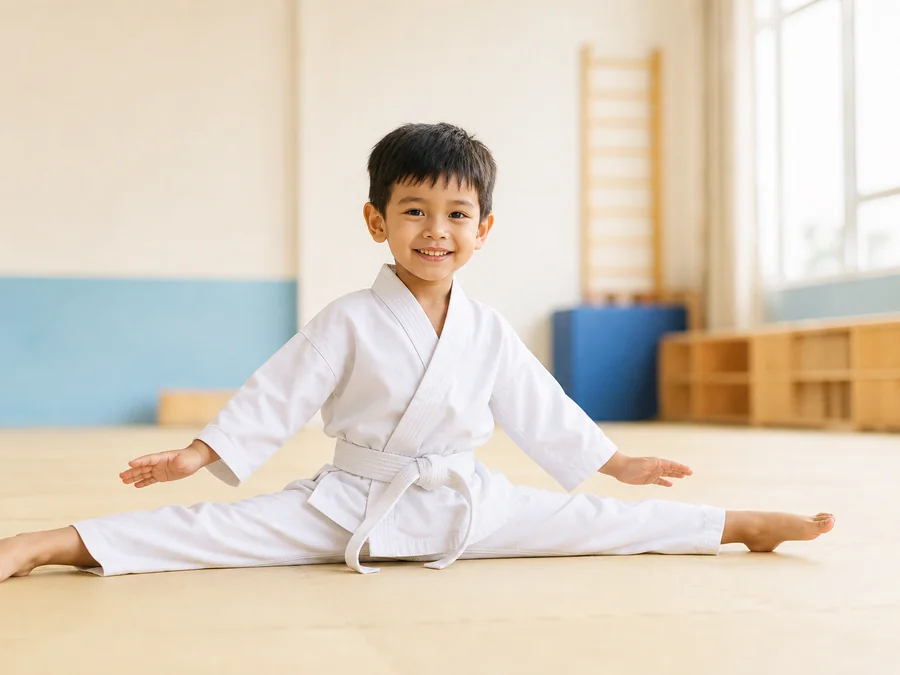 Taekwondo activity at Rumah Biru Playschool